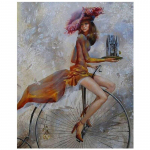 5D Teemantmaal Ristpistes Ilu jalgrattal Teemanttikandid L&otilde;uend Drop Shipping 20X30CM