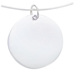 Les Tr&eacute;sors De Lily [F6287] &ndash; Neitsi 'Round Medal' h&otilde;beripats &ndash; 2,5 cm h&otilde;be