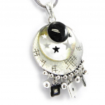 NOA [H2430] &ndash; disainerkaelakee 'Bora Bora' must valge must