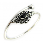 Les Tr&eacute;sors De Lily [N8092] - Bracelet cr&eacute;ateur 'Navajos' noir argent&eacute; must