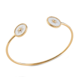 Les Tr&eacute;sors De Lily [Q8933] - kullatud k&auml;ev&otilde;ru  Cleopatra  valge kuld - 56 mm 12 mm (t&auml;ht) valge