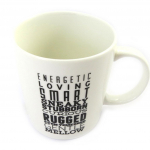 Les Tr&eacute;sors De Lily [M6822] - Mug caract&egrave;re 'Labrador' ivoire valge