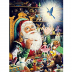 DIY 5D &uuml;mar teemantmaal J&otilde;uluvana t&auml;isring puur Teemanttikandid ristpiste 20X30CM