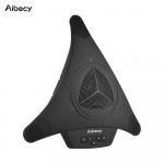 Aibecy suure v&otilde;imsusega konverentsi mitmesuunaline kondensaatormikrofon mikrofon k&otilde;lar k&otilde;lartelefoni USB-pistik Black
