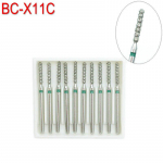 10 tk 1,6 mm hambaravi kiired puurid Kiire k&auml;siinstrumendi turbiin Teemanthammaste poleerimishammaste ettevalmistamine BC-X11C