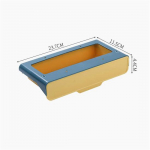 Sahtli hoiukarp, peidetud laud pasta all, plastist kirjutuslaua korraldaja, memopliiats kirjatarvete hoiukarbi &uuml;mbris, suur mahutavus 23.7x11.5x4.4cm kollane