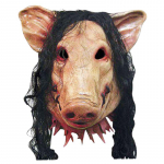 Lateksist Siga Mask Unisex Halloweeni Kost&uuml;&uuml;m Cosplay Kingitus Halloweeni Siga Pea Mask &Otilde;udus Kapuuts