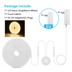 Neoonvalgustid Lintteip Paindlik LED Neoonsilt &Ouml;&ouml;valgus Lamp 120 LEDi/m LED Ribavalgusti 12V L&auml;bitav K&auml;eviipe Puutesensor LED Ribalamp 2M