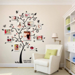 100 * 120 cm 3D DIY eemaldatav fotopuu PVC seinakleebised / kleepuvad seinakleebised Seinakunst Kodukaunistus
