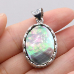 Looduslikust kivist ripats ovaalne roosa kvarts amet&uuml;st opaal malahhiit lapis lazuli ahhaat roheline aventuriini v&otilde;lusid ehete valmistamiseks DIY kaelakee tarvikud 20x30mm