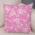 Roosipunase lillega padjap&uuml;&uuml;r Dekoratiivne lind Lilletaim Padjap&uuml;&uuml;r padjadiivan Koduauto 60x60cm