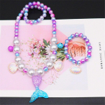 Uus 2/5 tk T&uuml;drukute Merineitsi p&auml;rlikee K&auml;ev&otilde;ru S&otilde;rmus K&otilde;rvar&otilde;nga Komplekt Lastele M&auml;nguasjad Lastele Printsesside Aksessuaarid T&uuml;drukutele S&uuml;nnip&auml;evakingitused
