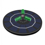 2,5 W p&auml;ikeseenergia purskkaevupump 360 kraadi p&ouml;&ouml;ratava otsikuga P&auml;ikeseenergia purskkaevu vaba seisev veepump