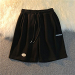 Suvised soliidsed lahtised l&uuml;hikesed p&uuml;ksid dressipluusid naiste riided vabaaja pingutuspael Fitness riietus sport XXXL must