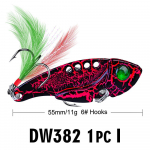 11g Lure Bait Metal Sequin Fish Bait Sequin 8 Color Vib