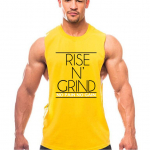 Muscleguys Brand Clothing Fitness Meeste j&otilde;usaalid Tank Top Vest NO PAIN NO GAIN COTTON Kulturism Stringer varrukateta s&auml;rk M must