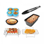6 tk mittenakkuva 8-tollise &otilde;hufrit&uuml;&uuml;ri tarvikute komplekt Koogik&uuml;psetust&uuml;nn Pizza koogipannid Varda r&ouml;stsai 6pcs mitmev&auml;rviline