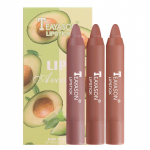 TEAYASON 3tk Matte Velvet huulepulga pliiats kauakestev Nude huulel&auml;ige pliiats &Otilde;rn sile veekindel huulev&auml;rv B