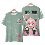 Spy X Family 3D Prinditud T-s&auml;rgid Anime Kawaii T&uuml;druk Anya Forger Mehed Naiste Mood Suur T-s&auml;rk Harajuku Lapsed T-s&auml;rgid Topid Riided XS