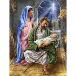 5D DIY teemantmaal Jeesuse s&uuml;nd Teemanttikandid T&auml;ismosaiikkomplektid Ristpistega kodukaunistus K&auml;sitsi valmistatud kingitused Round 20x30cm