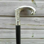 Lady Choice'i messingist antiikse k&auml;epidemega naiste k&auml;sitsi valmistatud puidust jalutuskepp, kingitus