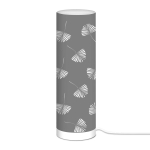 Les Tr&eacute;sors De Lily [A0540] - Lampe tube tissu 'Boho' gris - 63x20 cm hall