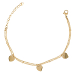 Les Tr&eacute;sors De Lily [R7425] - kuldne  Love  terasest k&auml;ev&otilde;ru - 2 rida - 8 mm kuld