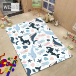 P&otilde;hjamaade stiilis vaibatuba Multifilmi loomavaip magamistoale Kawaii toa vaip libisemiskindel 100x150cm 1pcs