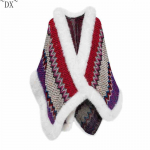 DX~~~ Karusnahast r&auml;tik naiste riietus talvel uus moodne v&auml;lismaa tippklassi rebase karusnahast sall paks keep One size punane
