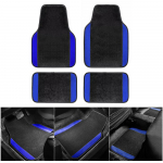5Seats Universal Car Floor Mats&nbsp;For SKODA SCALA kamiq Karoq Octavia Kodiaq Superb Combi  Auto Foot Pads Interior 4PCS-Blue