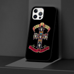 Guns N Roses &uuml;mbris Iphone 14 11 13 Pro Max 12 Mini Xr 7 8 Plus Se 2020 Xs 6 6s +5 5s Coque Must Pehme mobiiltelefoni koti kate iPhone 13