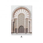 Araabia kalligraafia seinakunstitr&uuml;kk Maalimine Maroko Uksel&otilde;uend Plakat Islami Arhitektuur Dekoratiivne Pilt Moslemi Ramadani Dekoratsioon A4 21x30cm No Frame