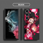 Kimetsu No Yaiba Demon Slayer Anime &uuml;mbris Samsung Galaxy S21 5g S20 Fe S22 S10 S23 Ultra S10e S8 S9 Plus Square vedel kate Samsung S20 5G
