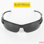 Meeste pimestamisvastased p&auml;ikseprillid 2tk Outdoor Bike Race Hd Jalgrattas&otilde;idukollased prillid &Ouml;&ouml;n&auml;gemisprillid &uuml;mbrisega