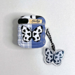 Cow Butterfly 3D ripats v&otilde;tmehoidja laineline k&otilde;rvaklappide &uuml;mbris Apple Airpodidele 1 2 3 Pro juhtmevaba Bluetooth-peakomplekti laadimiskarbi kate For Airpods 3 (2021)