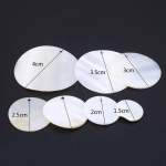 Natural Shell ripats P&auml;rlmutter valge &uuml;mmargune ripats ehete valmistamiseks DIY kaelakee k&otilde;rvar&otilde;ngaste aksessuaar 30mm-20Pcs