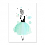 V&auml;ike V&auml;rske T&uuml;druk Printsessi Armastus S&uuml;damega Seinakunst L&otilde;uendimaal Lasteaia Plakatid ja Prindid Seinapildid Beebi Laste Tuba Dekoratsioon Raamita 21*30cm