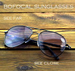 Pilot Double Bridge Grey Lenses Bifokaalsed lugemisega p&auml;ikeseprillid +0,75 kuni +4 Vaata l&auml;hedal ja kaugel v&auml;ljas ja siseruumides +0.75 must