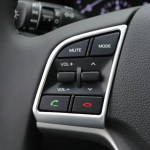 ABS Chrome'i auto rooliratta dekoratiivse katte kleebised Hyundai uuele Tucsonile 2015 2016 2017