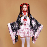 Uus Lolita Kleit Jaapan Riided Naiste Kleit Seksikas Cosplay Kleit Magusa mustriga Kirsi&otilde;ieline Naiste R&otilde;ivad Neiu kleit S roosa
