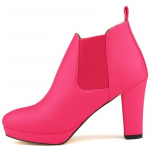 Talvemood Naiste poolsaapad Paksud k&otilde;rged kontsad lumesaapad Platvormiga pumbad pluss samet hoiab soojas naiste saapad 39 Heleroosa