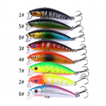8 tk Kalas&ouml;&ouml;t Kunstlik Minnow P&uuml;&uuml;gipeibutis Jig Kalas&ouml;&ouml;t, Kaks konksu