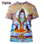 3D Print Hinduism Vishnu Meeste T-s&auml;rk Naiste Usklik M&uuml;&uuml;t Hindu Lord God Shiva T-s&auml;rk Bull Ride Nandi Cosplay Lahedad s&auml;rgid L