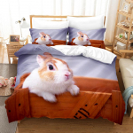 kemila 3D elav j&auml;nku voodipesu tekikott ja padjap&uuml;&uuml;r kaheinimesevoodi digitaaltr&uuml;ki voodipesu EU Single 135x200