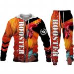 Lahe Kukejahi Camo kapuutsiga kost&uuml;&uuml;m Harajuku meeste naljakad pulloveriga p&uuml;ksid, kaheosaline komplekt Chicken Cock Animal 3D prinditud spordidress S