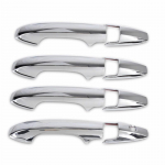 For Honda CRV CR-V 2007 2008 2009 2010 2011 Carbon Fiber Chrome Car Door Handle bowl Cover Decor Sticker Styling silver door handle
