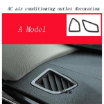 Car Styling Carbon fiber interior button panel Decoration Cover Trim Sticker frame For BMW 3 Serise F30 3gt F34 Auto A Model