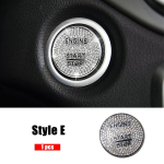 Mercedes Benz GLC 253 2015 jaoks &ndash; keskkonsooli kaunistus, paigaldage kristallist teemantr&otilde;ngast siseviimistlusliistud Style E gray