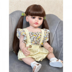 T&auml;iskehast pehmest silikoonist vin&uuml;&uuml;l Reborn nukud 55cm pikad juuksed Bebe Reborn silikoon p&auml;ris lastele s&uuml;nnip&auml;evakingid