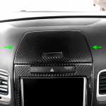 Carbon Fiber Centeri juhtpaneeli hoiukasti katte trimm VW Touareg 2011 2012 2013 2014 2015 2016 2017 jaoks